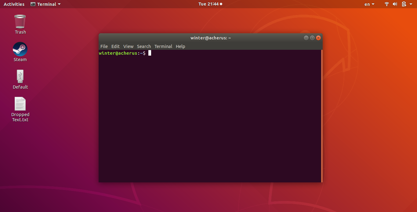 Terminal on Ubuntu